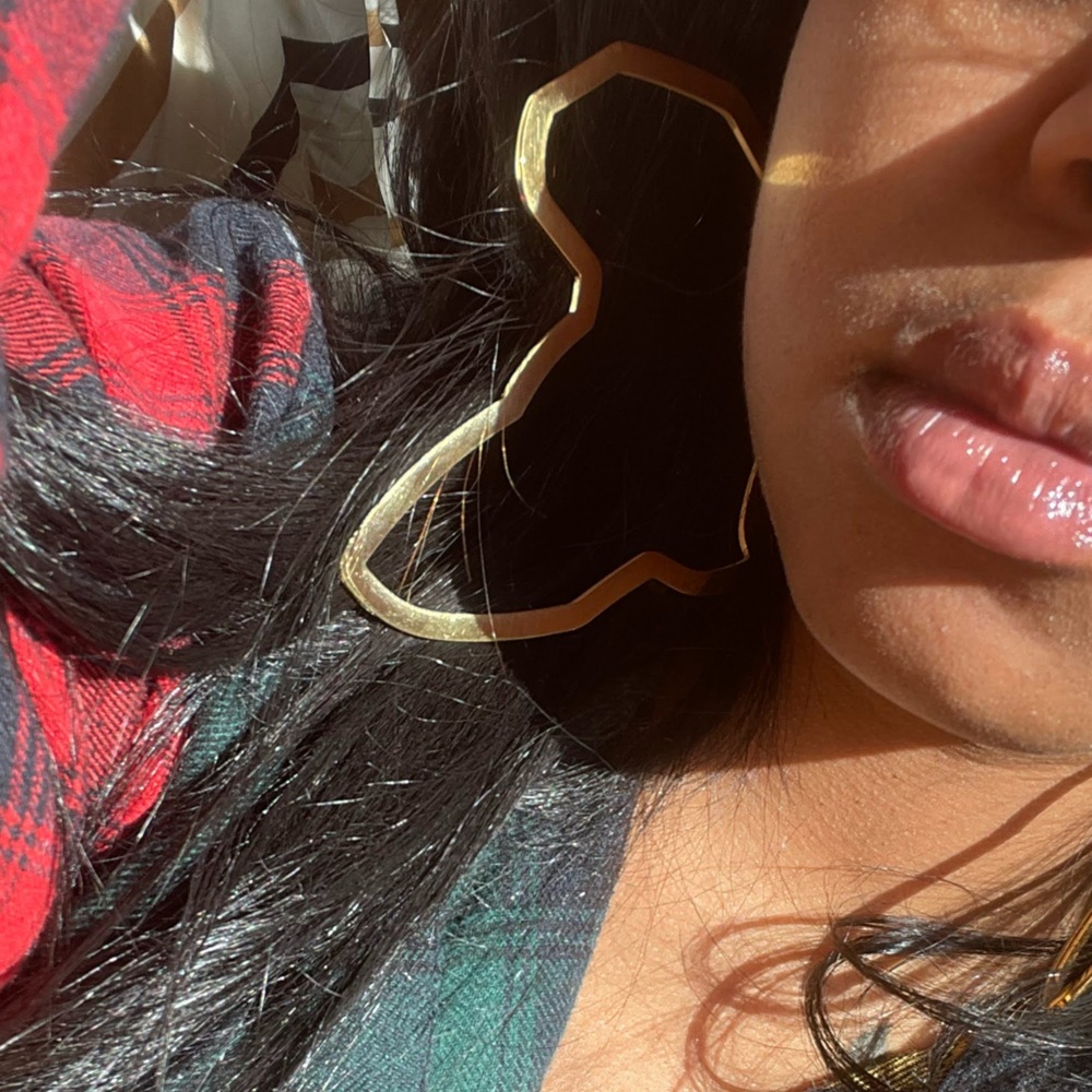 18k Gold Plated Africa Earrings